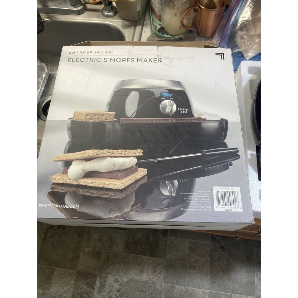 SHARPER IMAGE ELECTRIC TABLE TOP S'MORES MAKER  ~ new in unsealed box